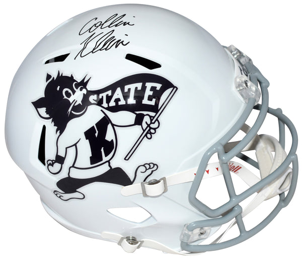COLLIN KLEIN SIGNED KANSAS STATE WILDCATS WILLIE FULL SIZE SPEED HELMET BECKETT