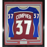 FRAMED Signed JT J.T. COMPHER 35x39 Colorado Maroon Jersey PSA COA