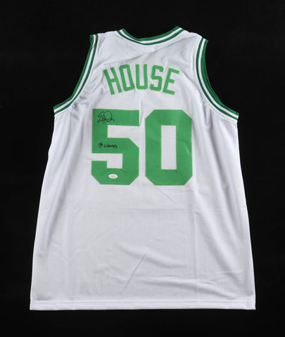 Eddie House "08 NBA Champs" Signed Boston Celtics White Jersey (JSA COA) Guard