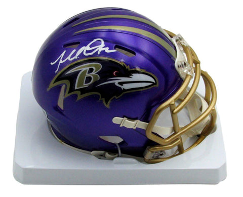 Terrell Suggs Autographed Mini Ravens Flash Football Helmet Beckett