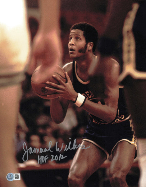 Jamaal Wilkes Autographed 11x14 Photo Warriors "HOF 2012" Beckett QR #SB30710