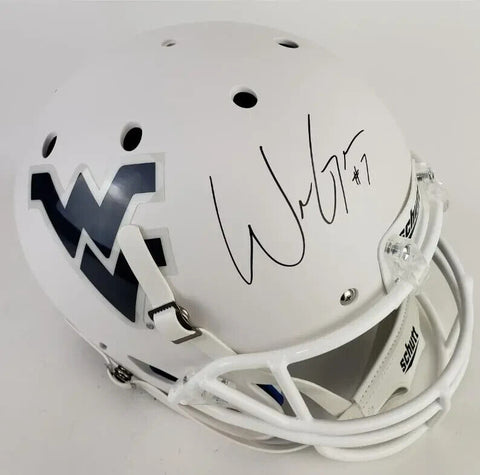Will Grier Signed West Virginia Mountaineers Full-Size Helmet (JSA COA) Chargers