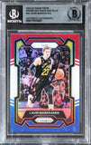 Jazz Lauri Markkanen Authentic Signed 2023 Panini Prizm RWB #93 Card BAS Slabbed