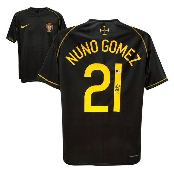 Nuno Gomez Signed Portugal Away Soccer Jersey #21 with Beckett COA