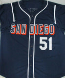 Padres TREVOR HOFFMAN Signed Custom Blue Replica Jersey AUTO w/ HOF 18 - JSA