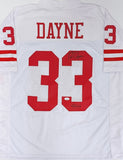 Badgers RON DAYNE #33 Signed Custom Replica WHITE Jersey AUTO w/ Heisman - JSA