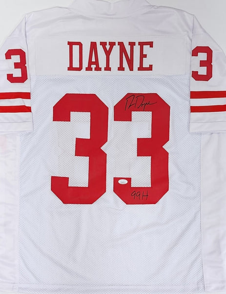 Badgers RON DAYNE #33 Signed Custom Replica WHITE Jersey AUTO w/ Heisman - JSA