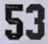 Rod Martin Signed Oakland Raiders Jersey Inscribed SB XV & XVIII (Beckett COA)