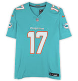 Jaylen Waddle Autographed Miami Dolphins Nike Teal Game Jersey Fanatics