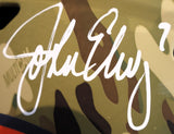 John Elway Replica Camo Helmet Beckett COA