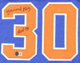 Bernard King Signed New York Knicks Jersey Inscribed "HOF 13" (Beckett)