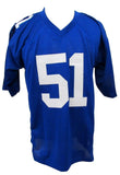 Abdul Carter Signed/Auto Blue New York Giants Football Jersey BAS/Beckett 208119