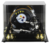 Steelers Kaleb Johnson Authentic Signed Speed Mini Helmet W/ Case BAS Witnessed