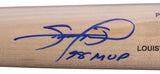 Cubs Sammy Sosa "98 MVP" Signed Blonde Louisville Slugger Baseball Bat BAS