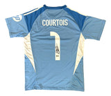 Thibaut Courtois Signed Real Madrid Blue Adidas Soccer Jersey BAS