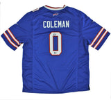 Keon Coleman Signed Buffalo Bills Nike Limited Blue NFL Jersey