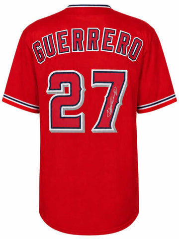 Vladimir Guerrero Sr. Signed Red Custom Baseball Jersey - (SCHWARTZ SPORTS COA)