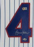 FRAMED CHICAGO CUBS BRUCE SUTTER AUTOGRAPHED SIGNED JERSEY BECKETT HOLO