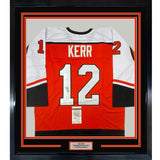 FRAMED Signed TIM KERR 35x39 Philadelphia Orange Jersey JSA COA Auto