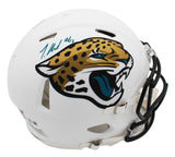 Travis Hunter Signed Jacksonville Jaguars Speed Authentic Alternate White Helmet