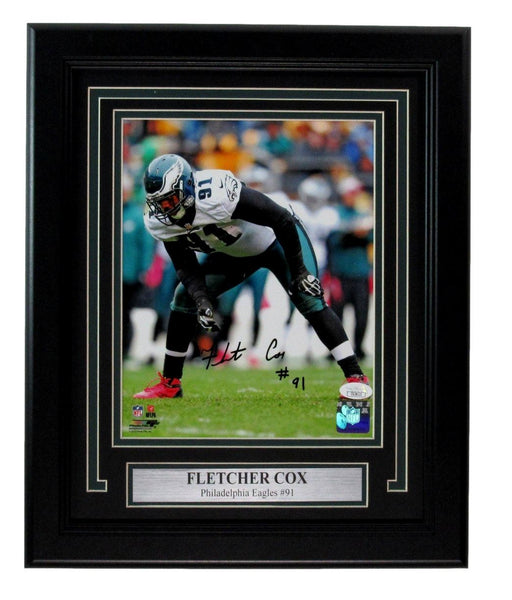 Fletcher Cox Philadelphia Eagles Autographed/Signed 8x10 Photo Framed JSA 198135
