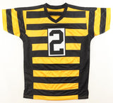 Justin Fields Signed Pittsburgh Steelers Bumble Bee Throwback Jersey (Beckett)