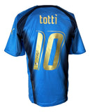 Francesco Totti Signed Italy Blue Puma Soccer Jersey BAS