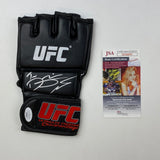 Autographed/Signed Dustin Poirier The Diamond Black UFC MMA Glove Beckett COA
