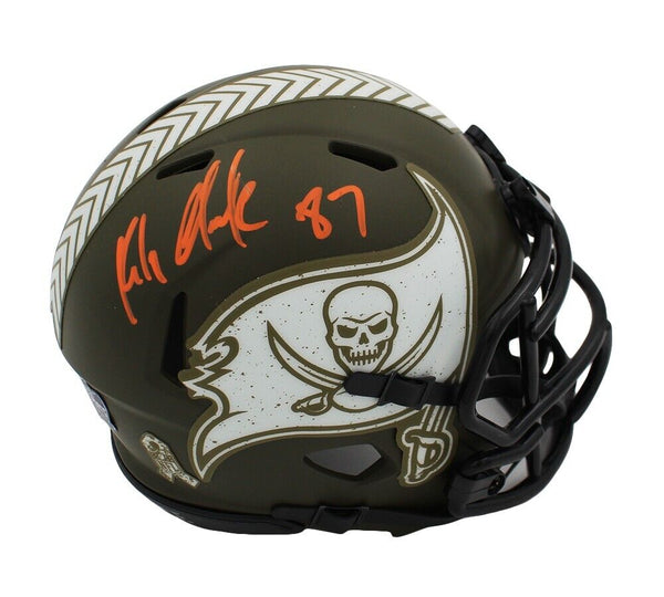 Rob Gronkowski Signed Tampa Bay Buccaneers Speed STS NFL Mini Helmet