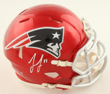 Jonathan Jones Signed New England Patriots Mini Helmet (JSA) 2xSuper Bowl Champ
