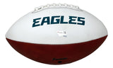 Devonta Smith Signed Eagles Logo Football Fanatics w/ Super Bowl 59 Case