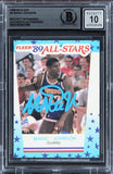 Lakers Magic Johnson Authentic Signed 1989 Fleer #5 Card Auto 10! BAS Slabbed