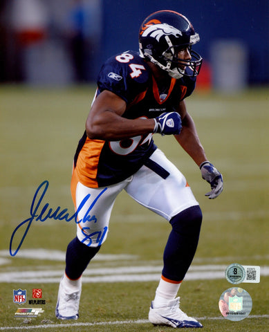Javon Walker Autographed/Signed Denver Broncos 8x10 Photo Beckett 57697
