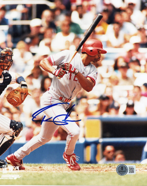 Tom Goodwin Autographed Texas Rangers 8x10 Photo Beckett Authenticated
