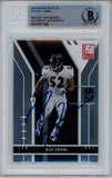 Ray Lewis Autographed 2004 Donruss Elite #10 Trading Card Beckett Slab 43380