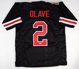 Chris Olave Signed Ohio State Buckeyes Jersey (Beckett) All Big 10 Wide Receiver