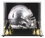 Ohio State Quinshon Judkins Signed Speed Mini Helmet W/ Case BAS Witnessed