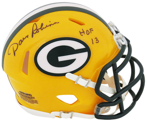 Dave Robinson Signed Packers Riddell Speed Mini Helmet w/HOF'13 - (SS COA)