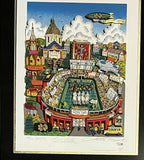 Lou Holtz Notre Dame Signed Auto Framed Pop Art w/ Inscription LE /100 Fanatics