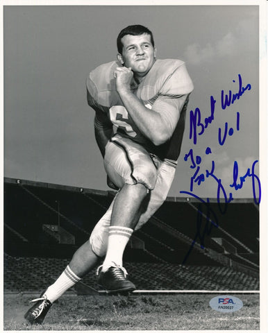 Steve DeLong Signed/Inscr 8x10 Photo University of Tennessee PSA/DNA 188163