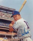 Ron Santo Signed Chicago Cubs 8x10 Photo (PSA) 9xAll Star 3rd Baseman / H.O.F.