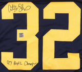 Anthony Thomas Signed Michigan Wolverines Jersey " 97 NAT'L Champs"/Playball Ink