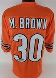 Mike Brown Signed Chicago Bears Jersey (PSA COA) 2000 2nd Round Pick / Nebraska