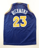 Mitch Richmond Signed Golden State Warriors Run TMC Jersey (Beckett) 6xAll Star