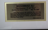Muhammad Ali Autographed 8x10 Photo Framed Stacks of Plaques COA