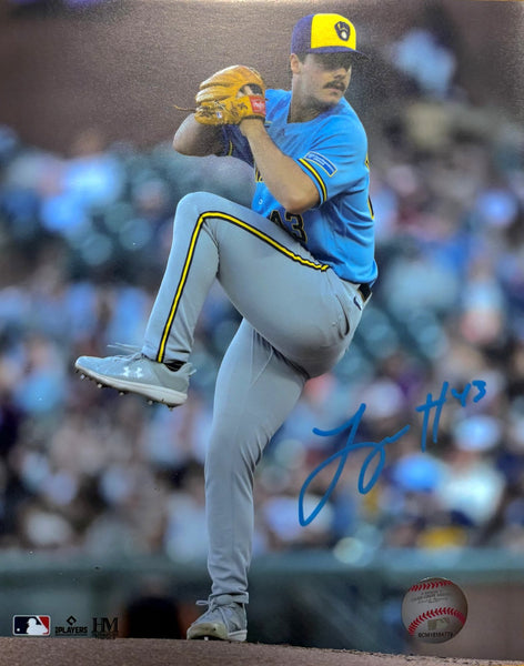 LOGAN HENDERSON Signed 8x10 Photo #2 - Milwaukee Brewers MLB - AUTO