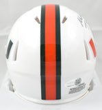 Malachi Toney Autographed Miami Hurricanes Speed Mini Helmet - JSA W