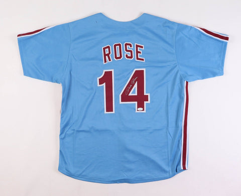 Pete Rose Signed Philadelphia Phillies Jersey (JSA) 1980 World Series Champion