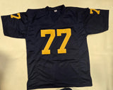 TAYLOR LEWAN AUTOGRAPHED SIGNED COLLEGE STYLE CUSTOM XL JERSEY W/ BECKETT QR