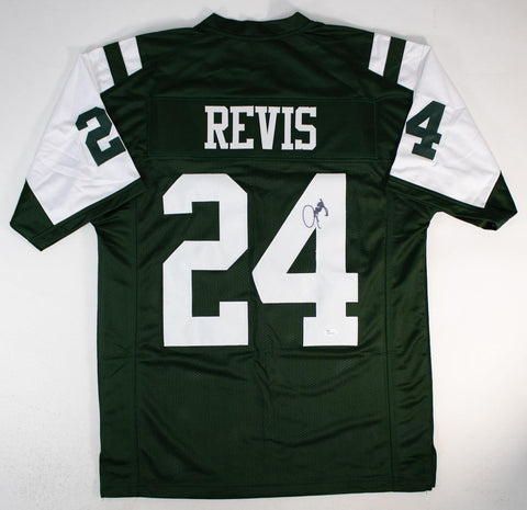 Darelle Revis Signed New York Jets Jersey (JSA) 7xPro Bowl Cornerback / 2023 HOF